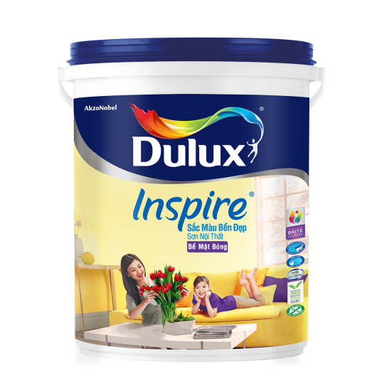 Sơn nội thất Dulux Inspire bề mặt bóng 39AB - Lon 5 lít